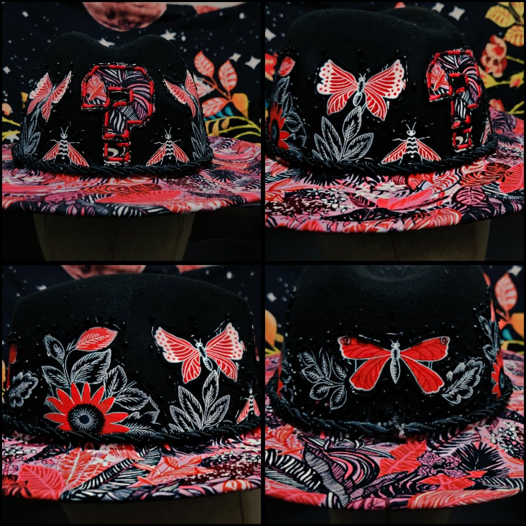 psychedelicatee's tweet image. Custom one of a kind handmade Tipper hat available now and ready to ship! 

threadzby7enty.etsy.com/listing/165642…