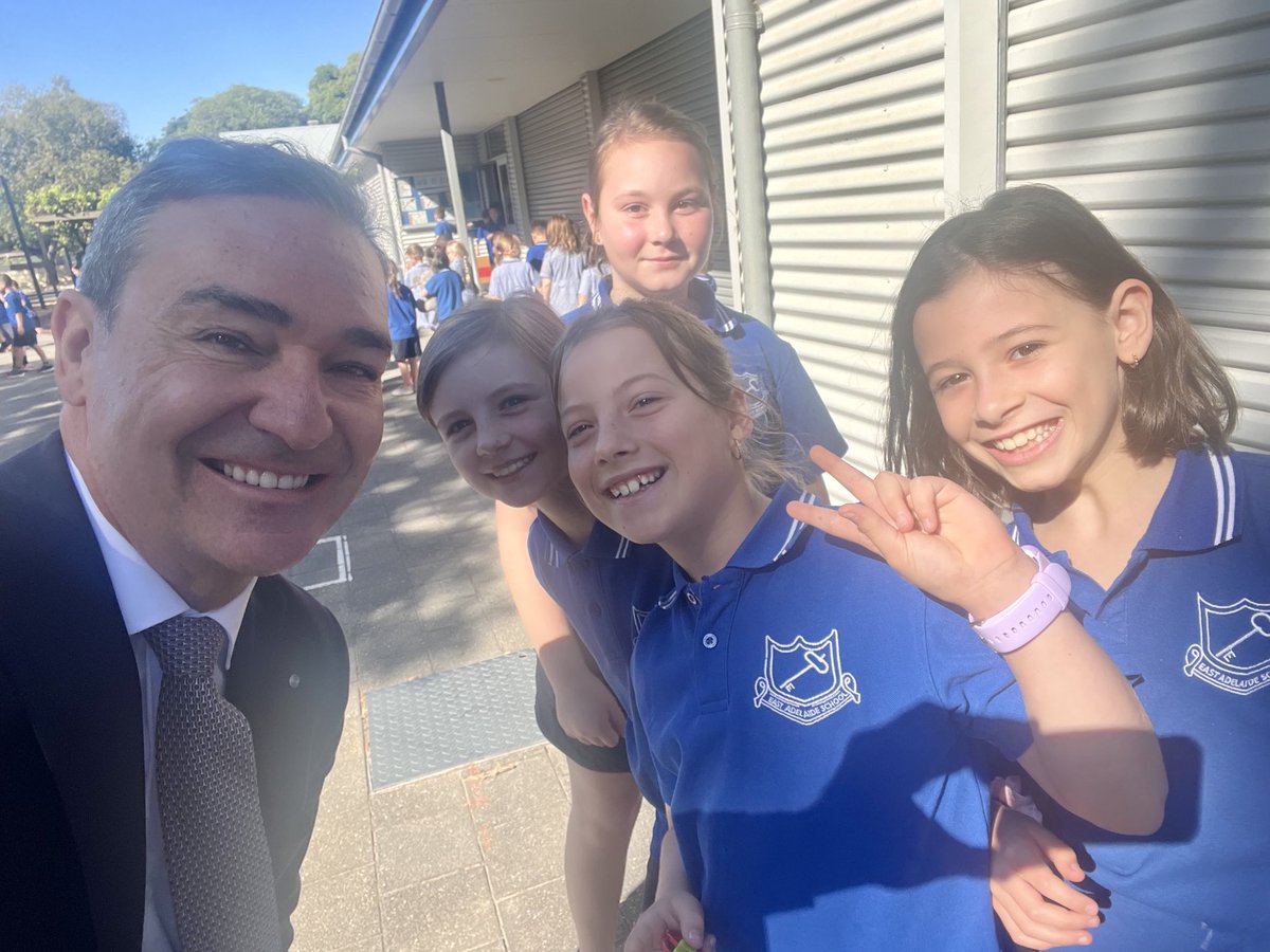 Today I attended my final assembly at East Adelaide School. Great to be there for the first school assembly for 2024. Lots of smiles to be back at school from students and teachers alike. Great singing too. ✏️🎓📘