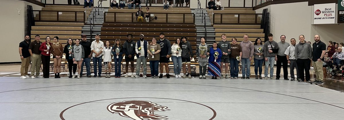 The boys beat Hays 50-26, while the girls fall 22-42. Thank you seniors for your years of dedication!
