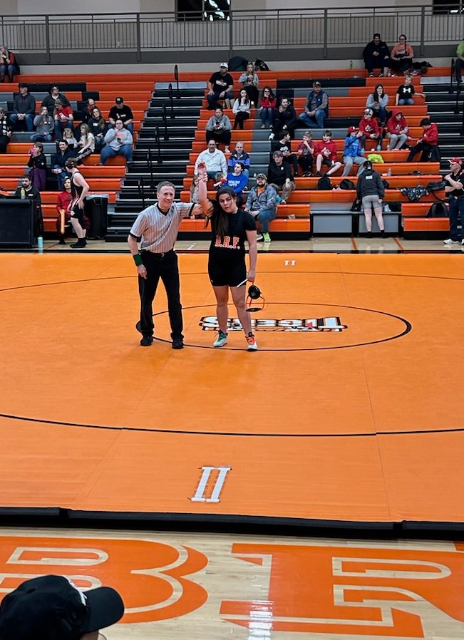 super proud of my daughter..tried a new sport in her 8th grade year and hasn't embarrassed herself!!