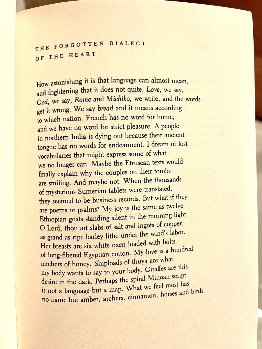 I dream of lost vocabularies that might express some of what/ we no longer can. My love is a hundred pitchers of honey. -Jack Gilbert, “The Forgotten Dialect of the Heart” #everynightapoem