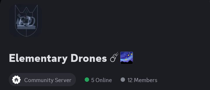EDrones_offical's tweet image. The #ElementaryDrones still in progress but soon it will release at 12nd Feb! Not the server but few things like template of it
- 🦇

#murderdrones
#murderdronesau