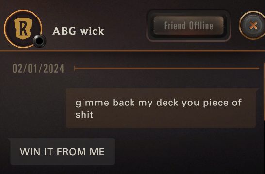 CaptSarahRed's tweet photo. I found @wickhelm in the gauntlet, and I took back what is mine. https://t.co/wfRvTXDq2v