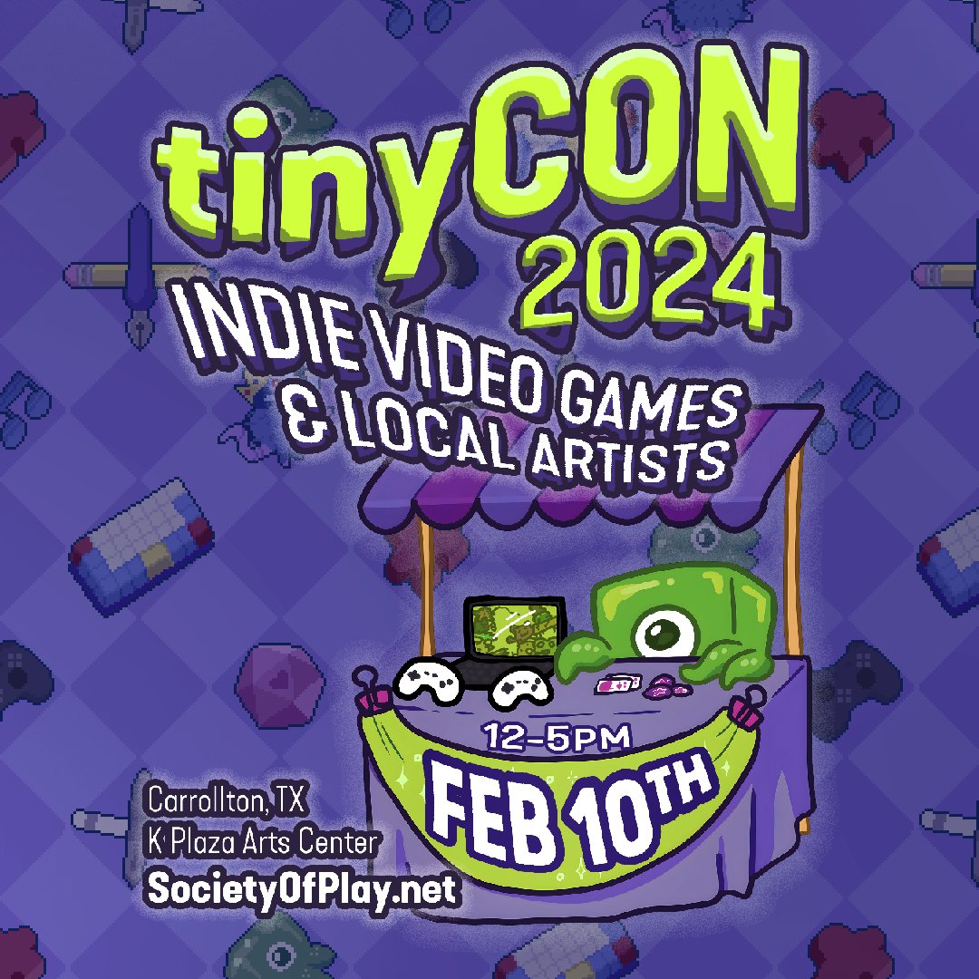 TINY CON 4 IS A WEEK AWAY Y'ALL

societyofplay.net/tinycon
