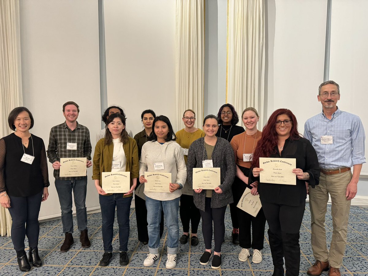 Congratulations to the 2024 Bones and Teeth <a href="/GordonConf/">Gordon Research Conferences</a> poster award winners! The future of musculoskeletal and dental research is bright! #BonesAndTeethGRC