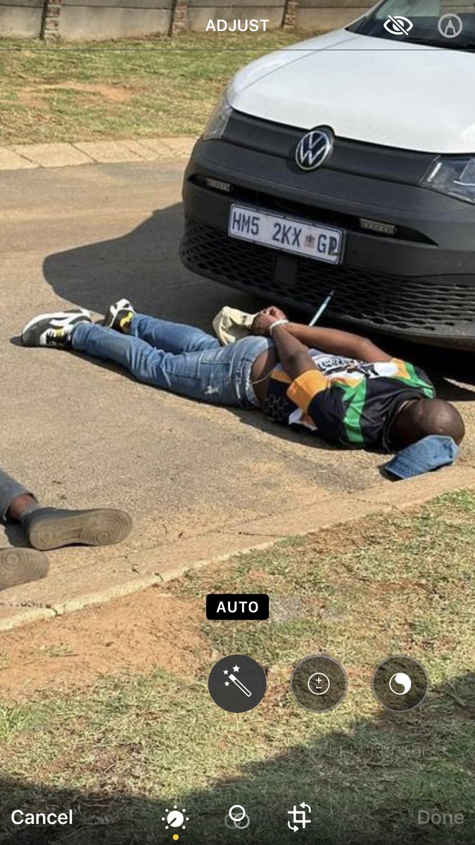 goolammv's tweet photo. CIT robbers arrested in Katlehong  yesterday wearing Jacob Zuma owned MK Party T shirts. Allegedly the person is a senior member of the MK Party in Gauteng. 
We told you, MK party is all about stealing and looting and they are a bunch of criminal thugs who have regrouped under the banner of MK Party. Going forward expect s surge in CIT heist as Jacob Zuma and his MK Party will need more money. 

MK PARTY IS A CRIMINAL PARTY