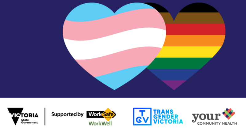 YourCH_org's tweet photo. Being Valued, our new initiative with Transgender Victoria supported by WorkSafe Victoria’s WorkWell Respect Fund, will create resources through co-design with LGBTIQA+ communities that help employers prevent gendered-violence in the workplace. https://t.co/OfxgzrvW2h https://t.co/KCvGweKiJG