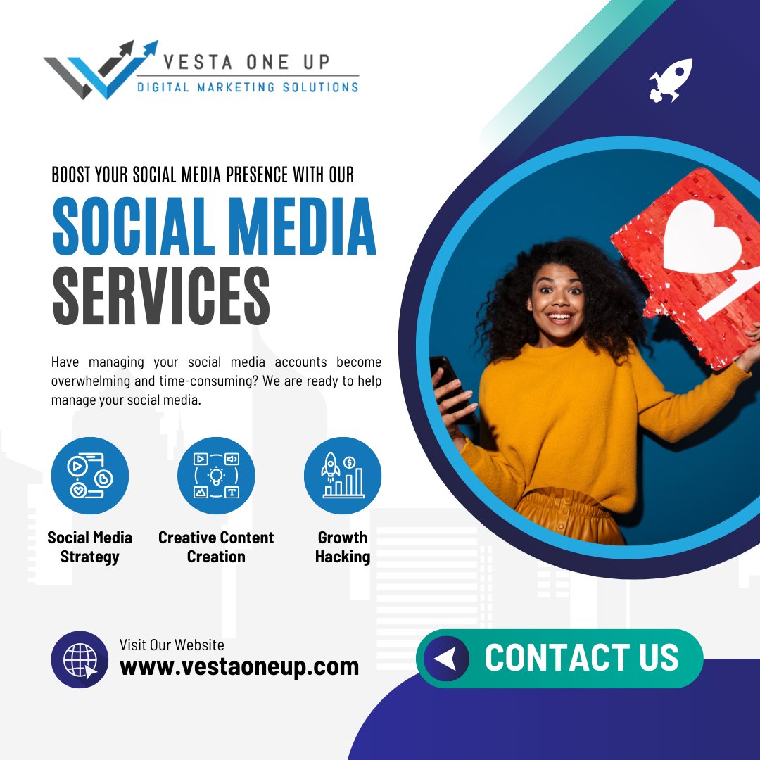 BOOST YOUR SOCIAL MEDIA PRESENCE WITH OUR SOCIAL MEDIA
.
CONTACT US:
+91 8300665471
vestaoneup.com
#socialmediadesigns #socialmediacontent
#socialmediaservices
#socialmediaservicesforbusiness #SocialMedia #socialmediamarketingtips #socialmediamanager #socialmakeupartist