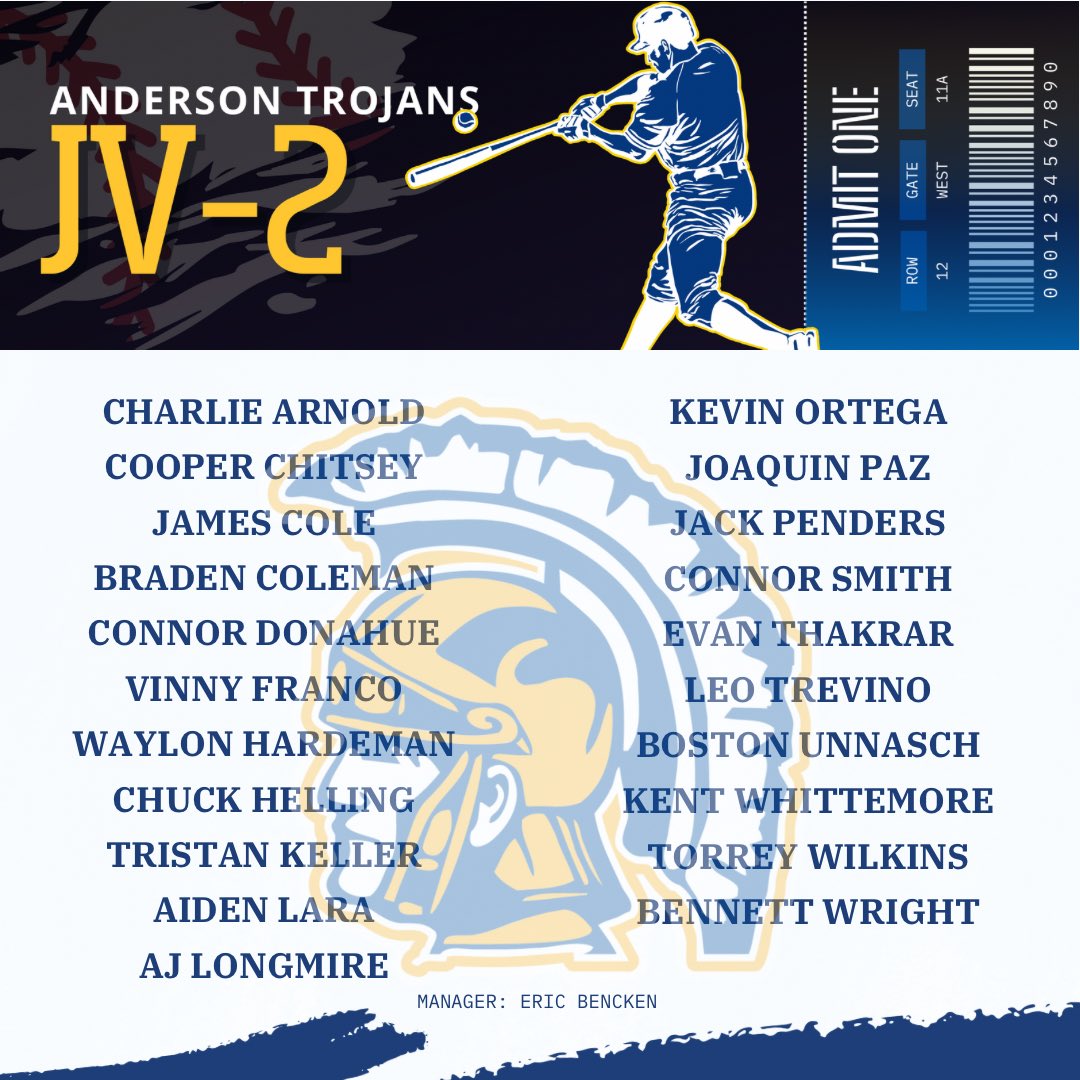 Anderson Trojan Baseball tweet media