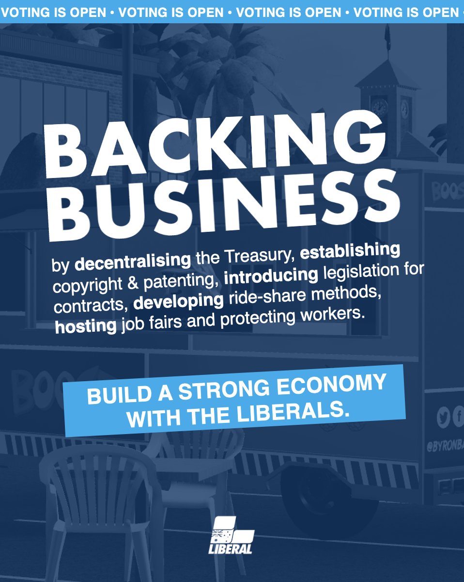 💵 We're the only party with a plan to grow our economy &amp; expand our outreach to new members!

We'll move away from being a govt-centralised group &amp; move towards showcasing our world-class services &amp; development.

Unleash Australia's potential, vote now ⬇️
roblox.com/games/51066755…