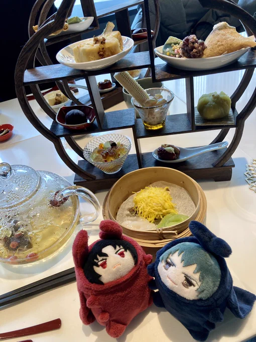 薬膳ヌン茶におもちもニッコリ 