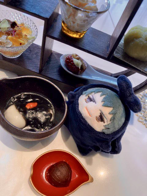 薬膳ヌン茶におもちもニッコリ 