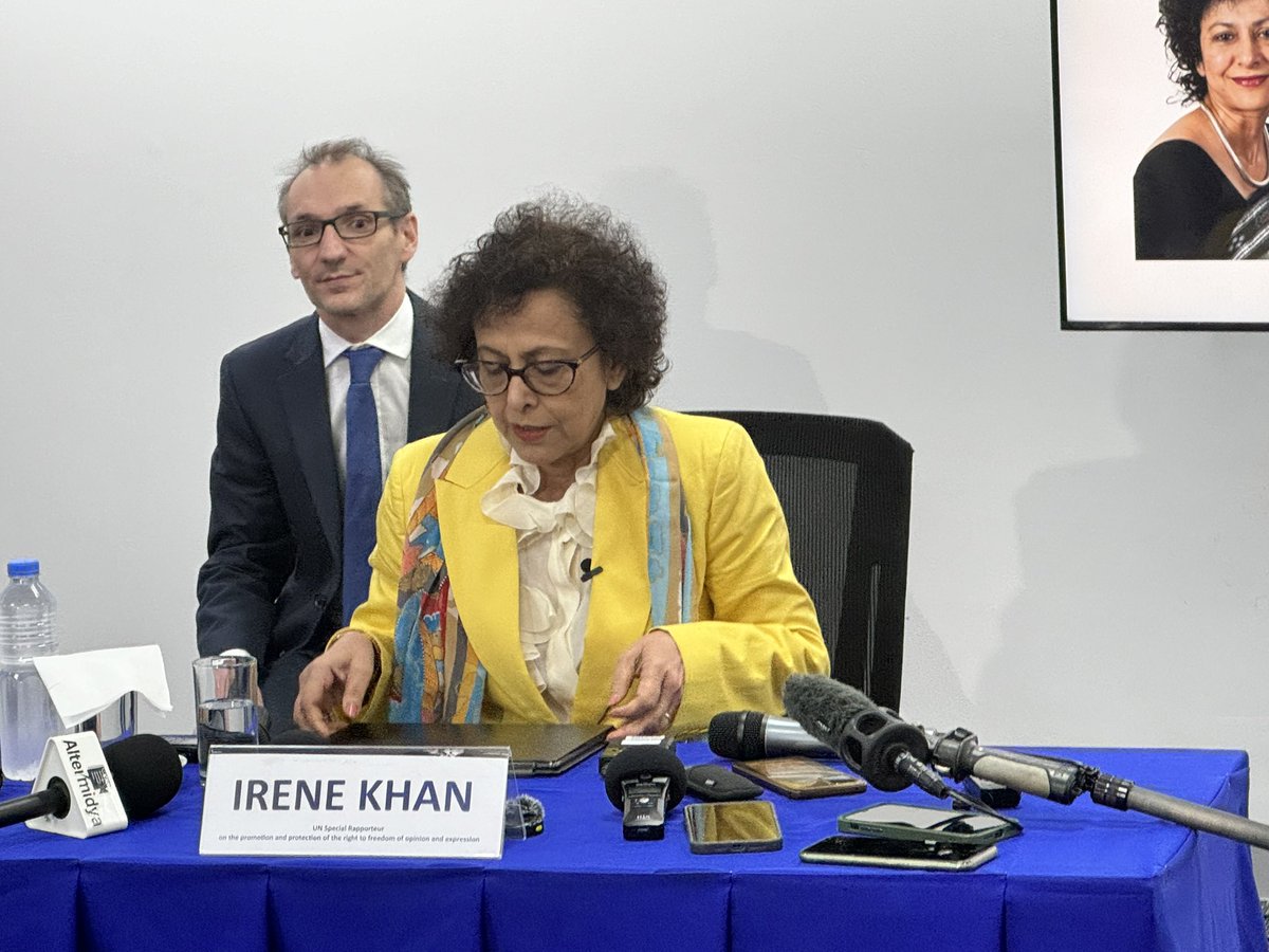 MMakalalad's tweet photo. FLASH REPORT:
United Nations Special Rapporteur on Freedom of Opinion and Expression Irene Khan, nagrekomenda sa pamahalaan na lumilkha ng polisiya na lalaban sa red tagging sa bansa; NTF ELCAC, pinabubuwag na @dzbb https://t.co/mdfOpkx4uG