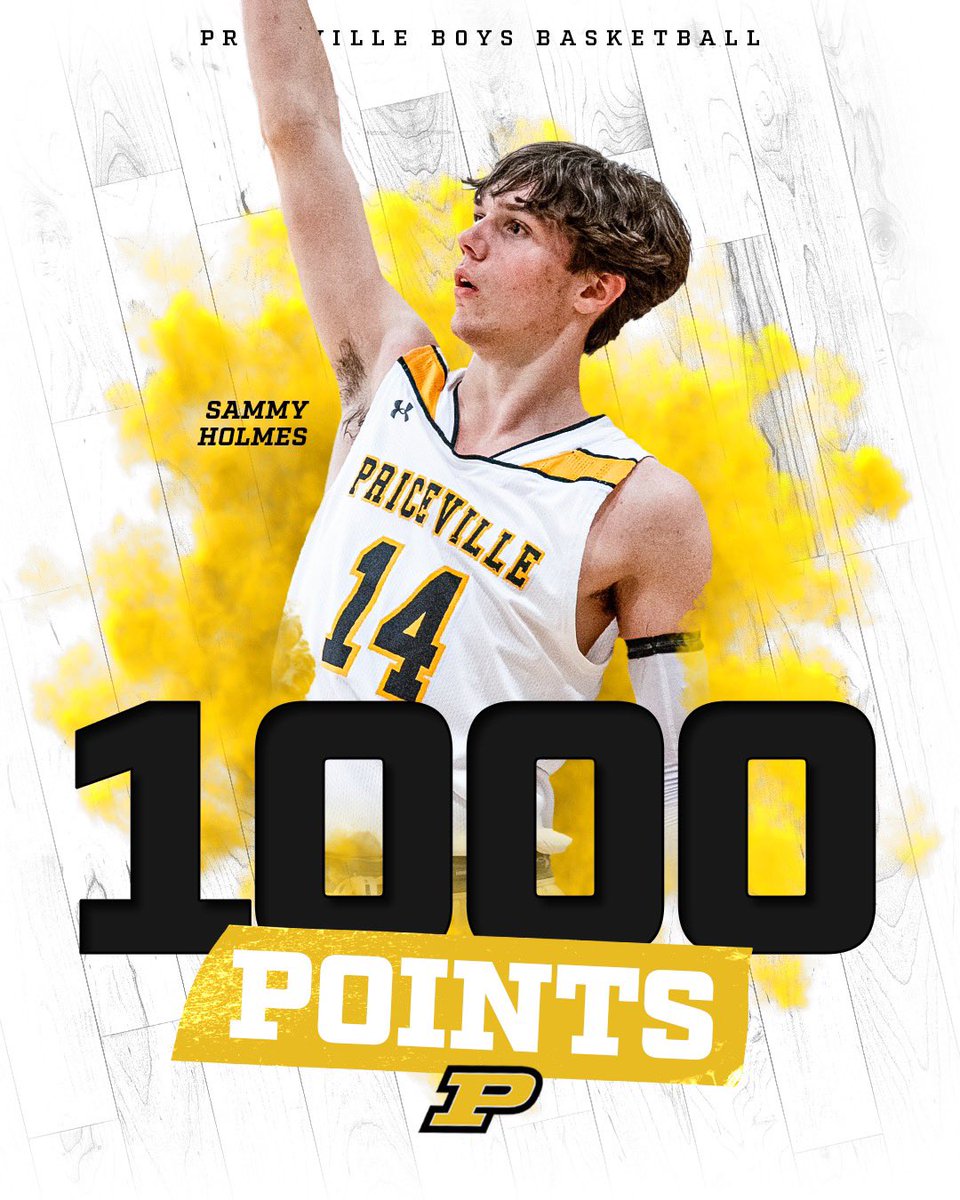 Congrats to Sammy Holmes for becoming only the sixth player in program history to eclipse the 1K point mark! Excited to see how he and our team finishes this season!