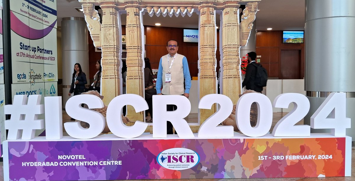 Our Director @Prasannashirol is Panelist for a session on Patient's perspective on #clinicaltrials at the 17th Annual #conference of #ISCR in #Hyderabad Patient centricity is the future of Clinical trials #rarediseaseawareness #policymakers #racefor7 #icareforrare #orphandrugs