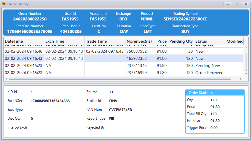 SHUBHAMMOONAT's tweet photo. I wanted to exit at 45 Rs around and placed the order also. But 1.5 minutes later order executed at 91.8 Rs. Who is responsible for this loss? @ShoonyaApp https://t.co/rmptL1ADDV