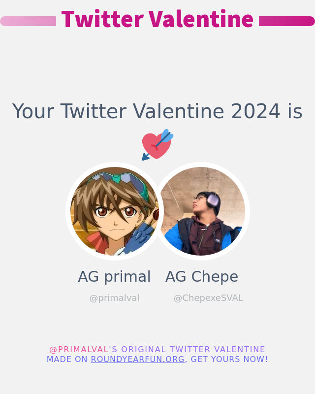 Mon Twitter Valentine 2024 va être: @ChepexeSVAL

➡️ funxgames.me/twittervalenti… #valentinesday2024 #ValentinesDay
