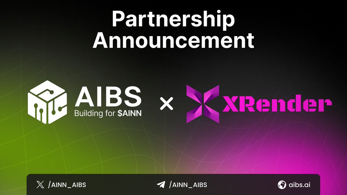 $AIBS (@ainn_aibs) on Twitter photo 👥 <a href="/AINN_AIBS/">$AIBS</a> x <a href="/XRenderAI/">XRender AI</a>
🎉 We are excited to announce our partnership with
<a href="/XRenderAI/">XRender AI</a> , XRender is an advanced project that brings #AI into the realm of #Web3 and #blockchain, aiming to seamlessly integrate smart technologies into everyday life.
👫 With a mission to infuse 👥 <a href="/AINN_AIBS/">$AIBS</a> x <a href="/XRenderAI/">XRender AI</a>
🎉 We are excited to announce our partnership with
<a href="/XRenderAI/">XRender AI</a> , XRender is an advanced project that brings #AI into the realm of #Web3 and #blockchain, aiming to seamlessly integrate smart technologies into everyday life.
👫 With a mission to infuse