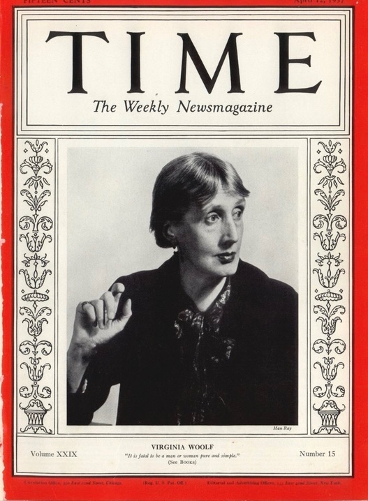 Virginia Woolf made the cover of Time OTD in 1937