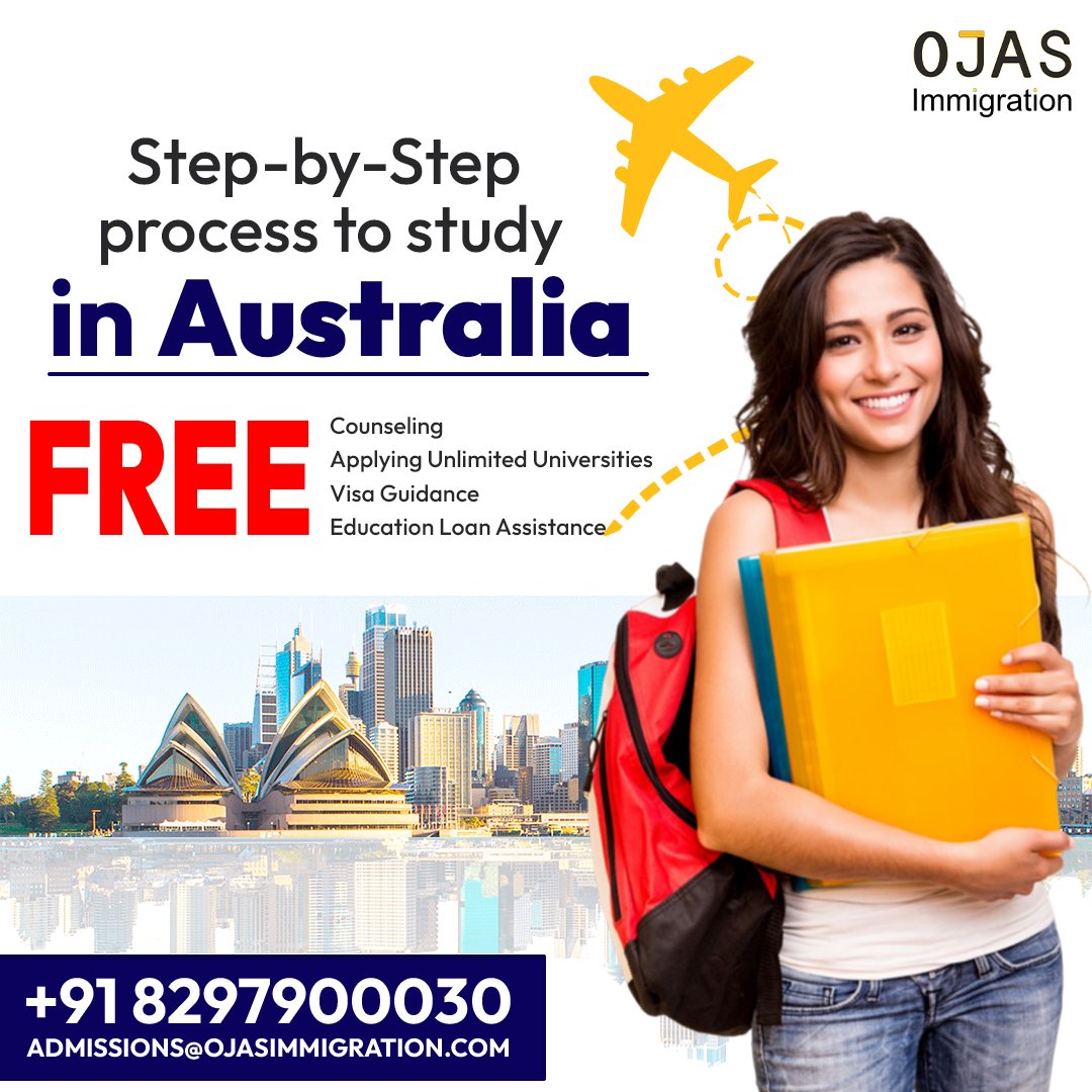 ImmigrationOjas's tweet photo. Are you ready to take your educational journey to new heights? 
𝗦𝘁𝘂𝗱𝘆 𝗶𝗻 𝗔𝗨𝗦𝗧𝗥𝗔𝗟𝗜𝗔 🇦🇺
Applications are open for 𝗝𝘂𝗹𝘆 𝟮𝟬𝟮𝟰 Intake. 

#studyinaustralia #studyabroad #scholarships #foreigneducation #australia #Ojasimmigration https://t.co/O5IkjIVXzT