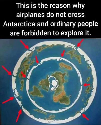 PoisonDeathShot's tweet image. 🌫️ Why Don’t Airplanes Cross Antarctica? #IceWall #FlightPaths