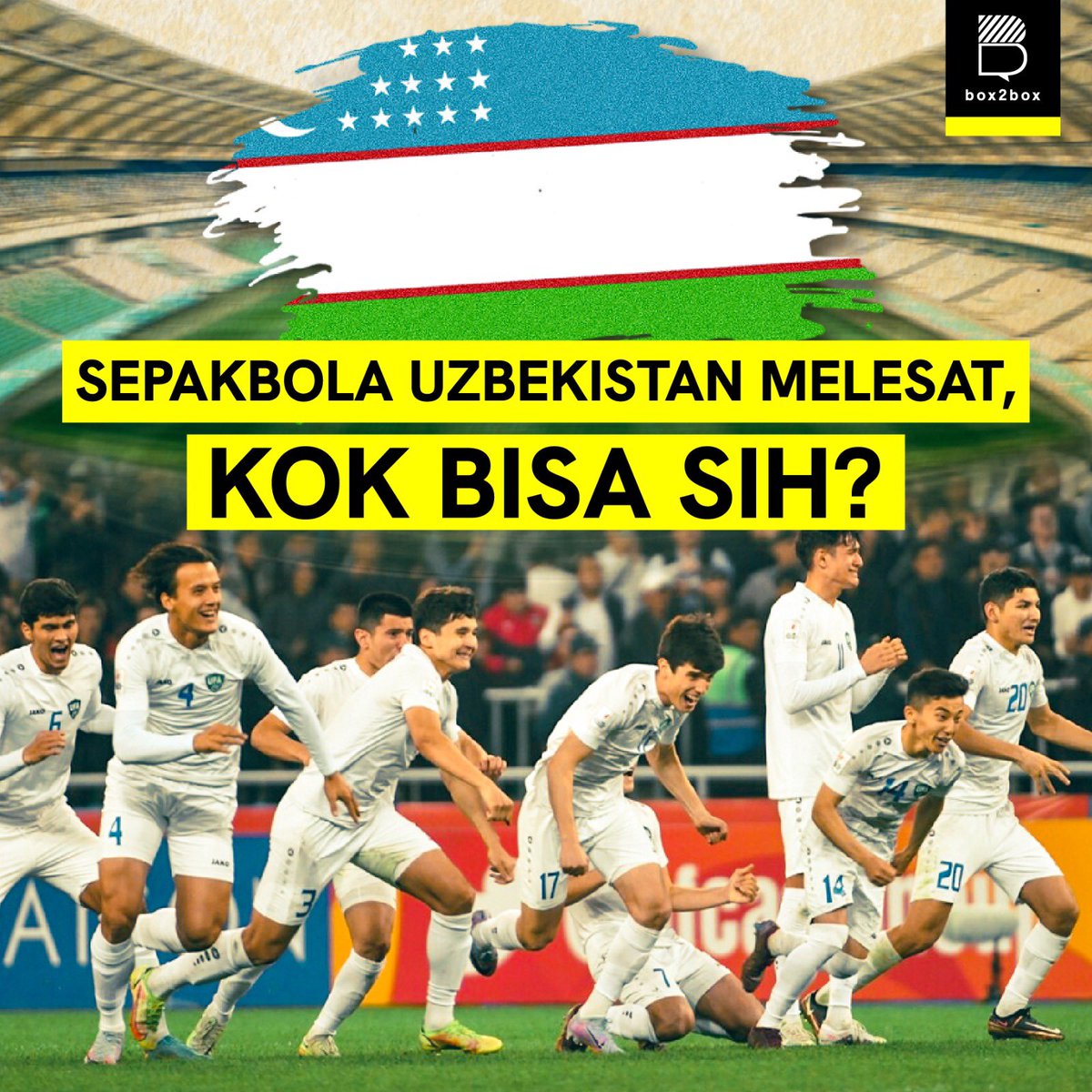 Uzbekistan Melesat, Kok Bisa Sih? 😳

Mari kita lihat sebuah tren positif dari sepakbola Uzbekistan. Mulai dari U17 sampai tampil meyakinkan di Piala Asia 2023 🤩

Berhasil mengalahkan Thailand. Besok mereka akan bertemu Qatar di Perempat Final Piala Asia 🙌🏻

#AsianCup2023