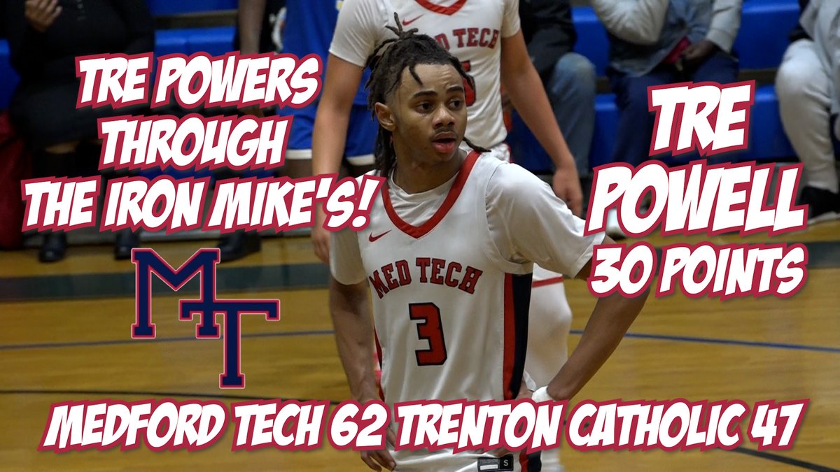 <a href="/TrePowell3_/">Tre Powell</a> <a href="/BCITTWEETS/">BCITTweets</a> <a href="/MedfordTechAD/">Medford Tech</a> Medford Tech lands a big 62-47 win over rival Trenton Catholic as senior Tre Powell ends the night with a monster 30 point performance

🏀 Nesta Rice: 16 points

<a href="/TrePowell3_/">Tre Powell</a> <a href="/BCITTWEETS/">BCITTweets</a> <a href="/MedfordTechAD/">Medford Tech</a>

Watch the highlights now 🔽: jerseysportszone.com/watch-thursday…