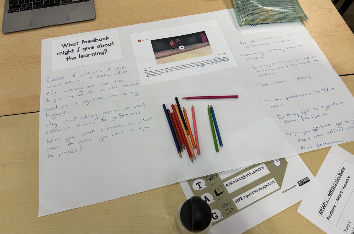BevansJoel's tweet photo. Sharpening feedback practices at #CISprimary with Hattie’s & William’s research.
Then activating our feedback skills to critique Austin’s Butterfly as a faculty and to practice feedback with each other.
Next applying our understanding by taking a close look at student learning. https://t.co/ljxUf9Vpzx