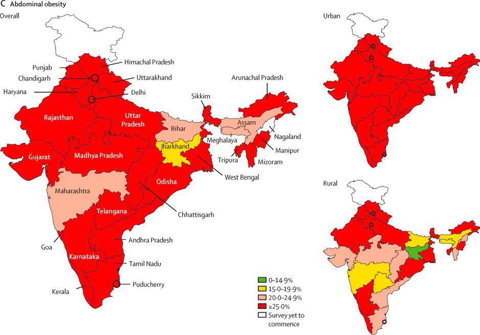 A survery report from #ICMR showing the status of #MetabolicDiseases #NonCommunicableDisease 

Be careful about your #EatingHabits, #FoodChoice,  #nutrition , #Excercise strategies. 

doi.org/10.1016/S2213-…