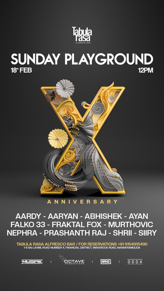 PlaygroundIND's tweet image. We are turning 10 🩶

#sundayplayground 
#spgturns10 #hyderabad #india