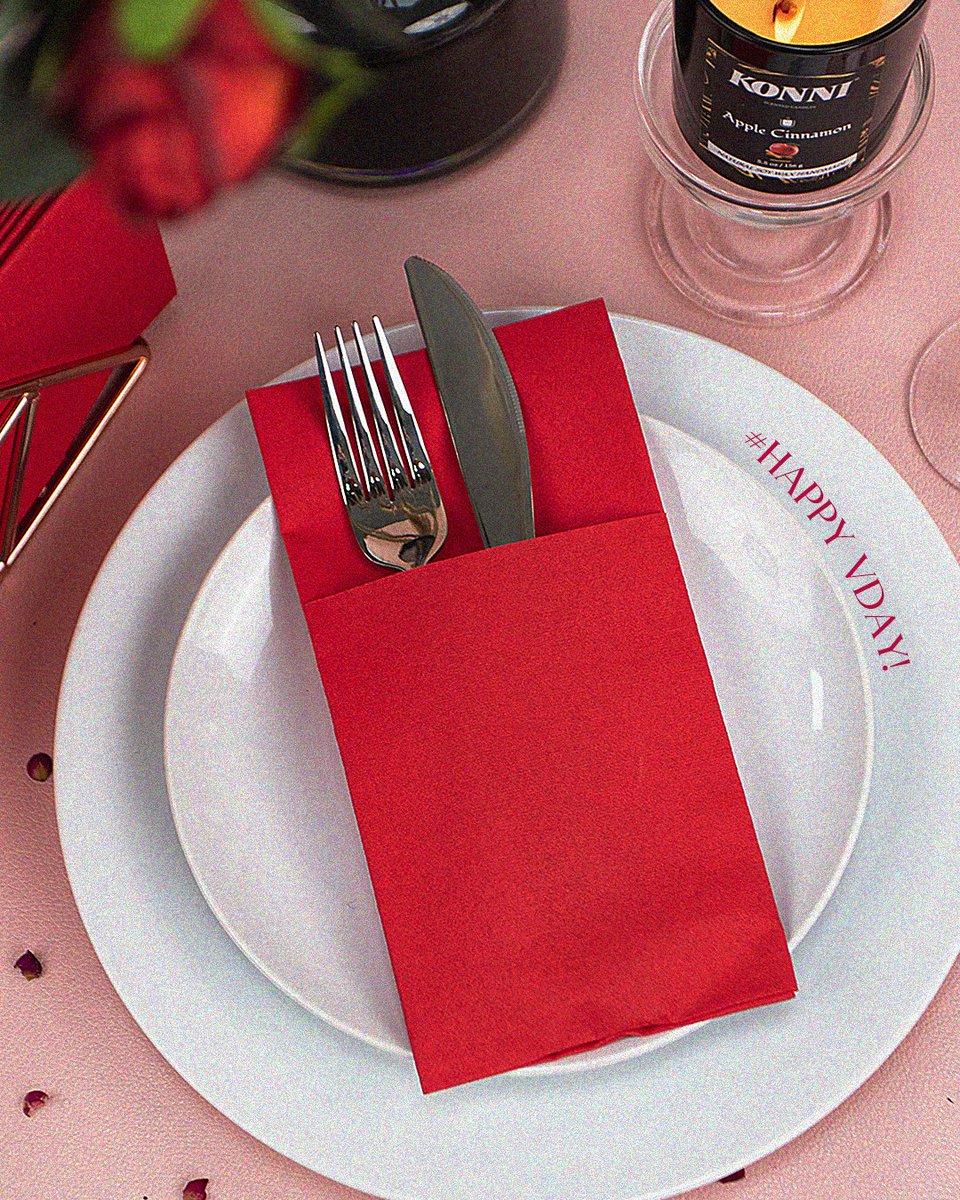Dine by candlelight, exchange gifts and connect.💖 Our red napkins set the background for romance.💘

#LoversDinner #CelebrateLove #RomanticHoliday #BeMyValentine #LoveNotes #Sweethearts #XOXO #CouplesNight #WineandDine #DinnerwithLovedOnes #tablesettings #napkinrings
