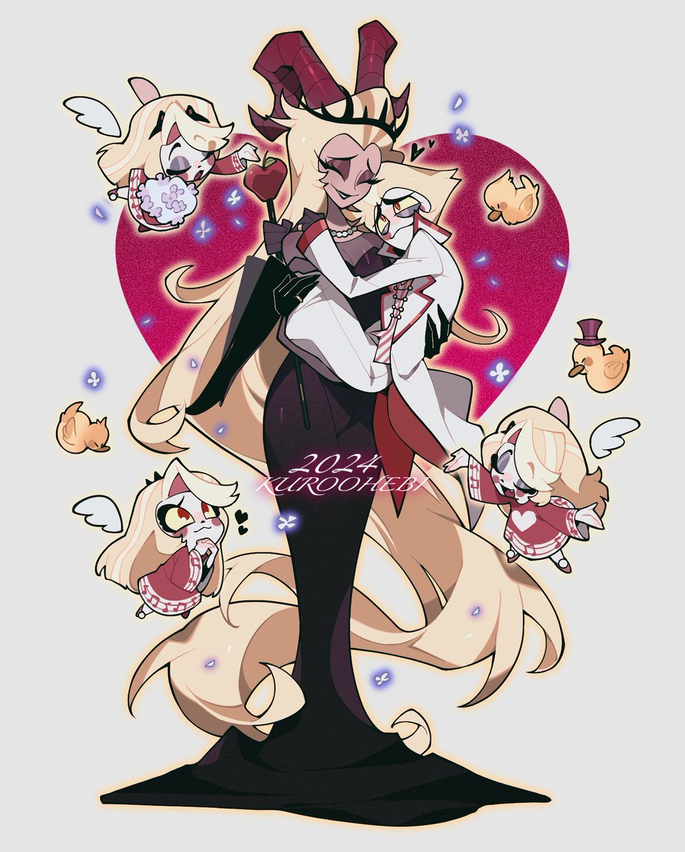修改了一些细节，重新发一下🍎❤️

#HazbinHotelLucifer 
#HazbinHotelLilith 
#HazbinHotel
