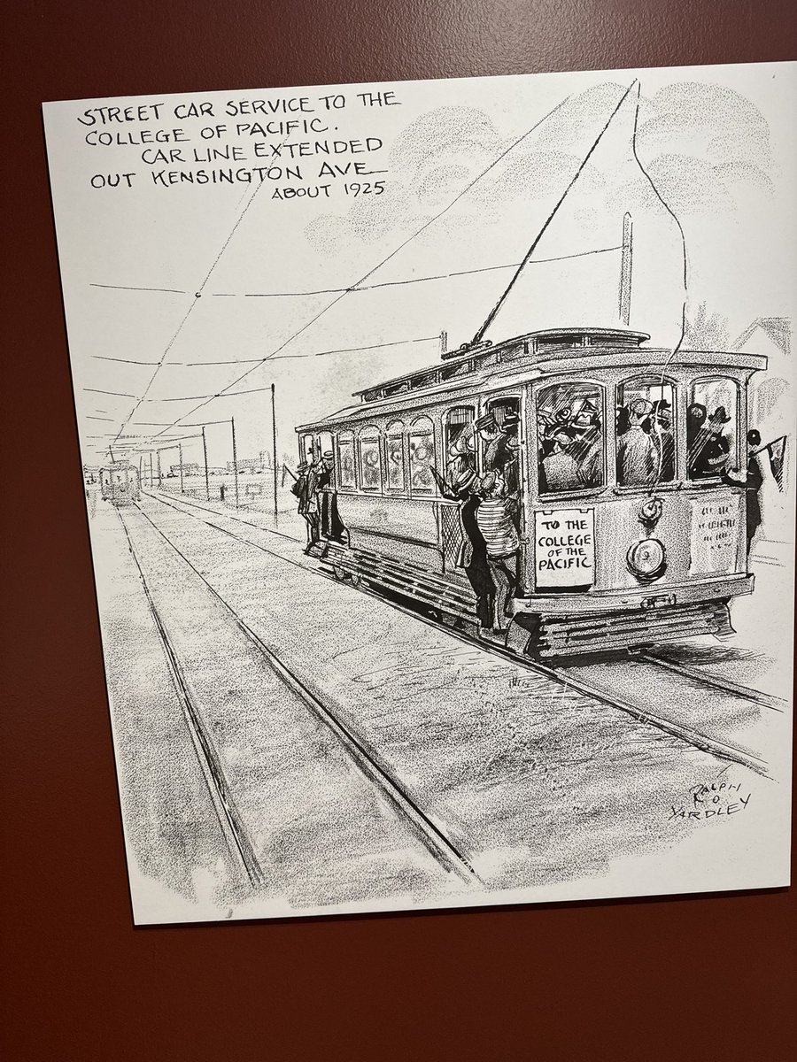 Thur at the <a href="/SuziattheHaggin/">Haggin Museum</a> Museum had a <a href="/UOPacific/">University of the Pacific</a> feel with The  Lehmann Duo- Kimberly (viola) and <a href="/MusicAtPacific/">University of the Pacific's Conservatory of Music</a> grad Robert (violin) from Maine. A museum exhibit of 50-plus year <a href="/Recordnet/">Recordnet</a> cartoonist Ralph Yardley’s work included a trolley visit to campus. #PacificProud