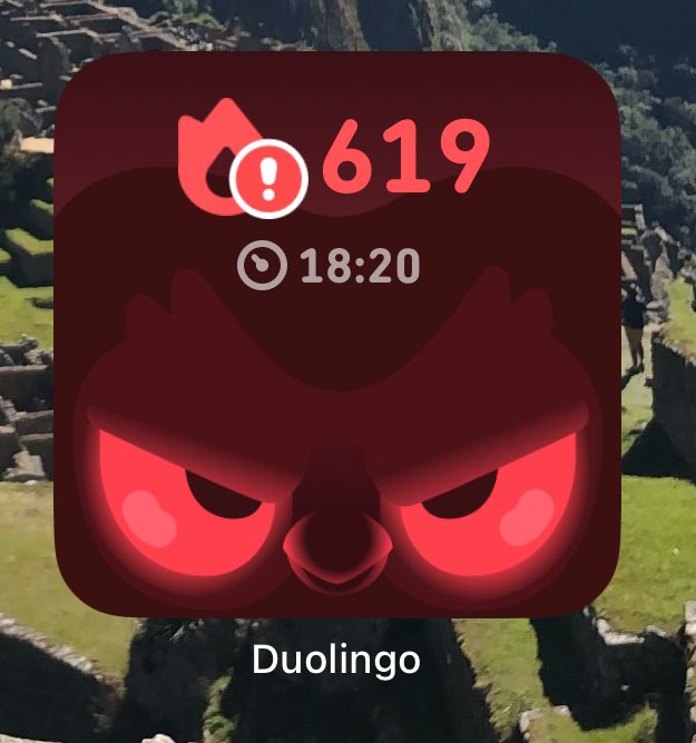 TiffsSoExtra's tweet photo. @that_girl_shep Proud of you! I felt like I just got cursed out by @duolingo 🙄 I did my lesson though. Day 620 in the books. https://t.co/fEuqZD7rDT