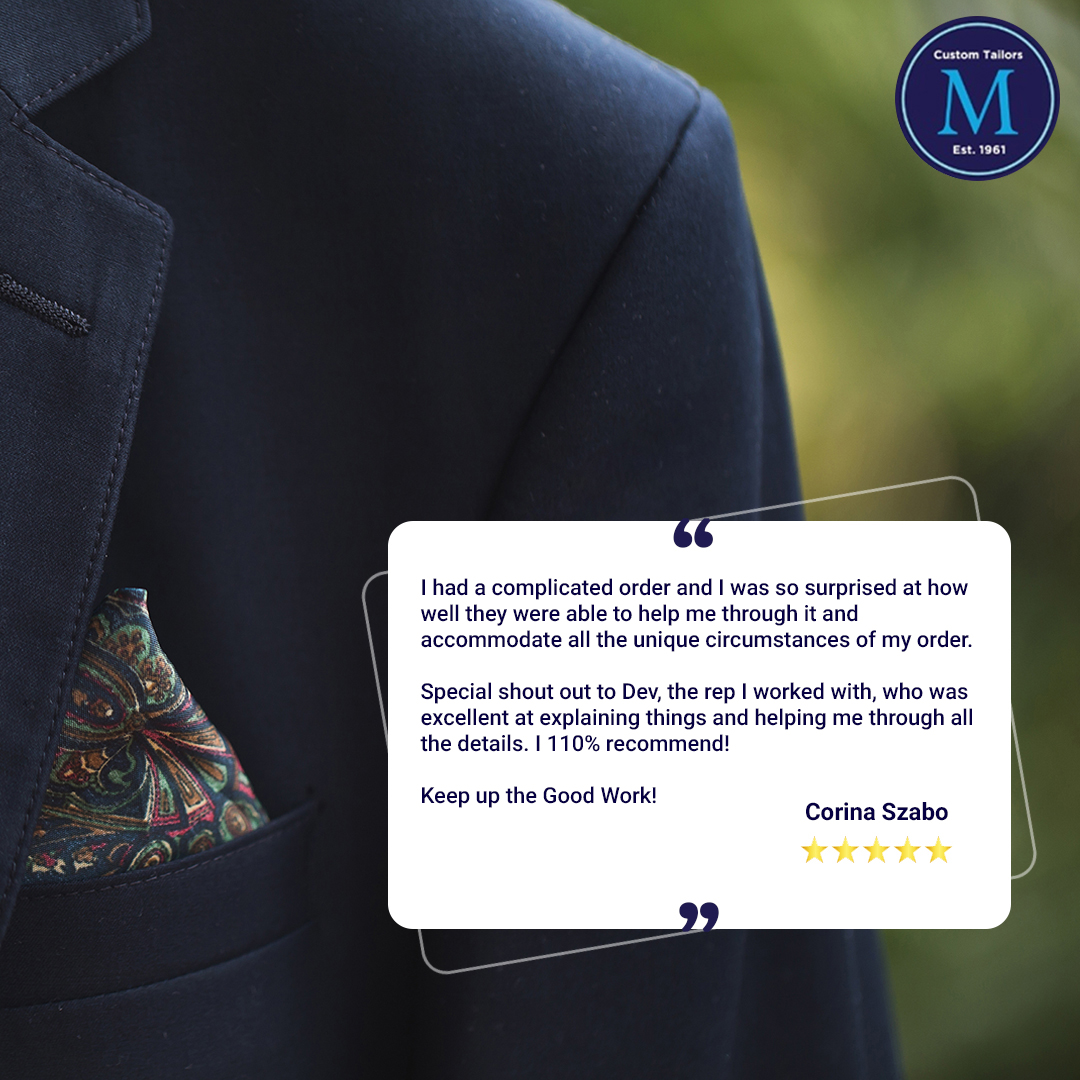 MaxwellsBespoke's tweet photo. Thank you for the glowing feedback! Dev, our dedicated representative, is committed to exceptional service. Your 110% recommendation is an honor. Can't wait to serve you again soon!

#HappyCustomers #CustomerAppreciation #BespokeTailoring #TailorMade #Menswear #MaxwellsClothiers https://t.co/dFX2clJrTg