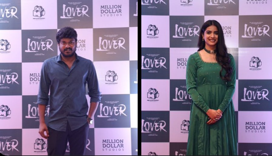 MythirayanB's tweet photo. "Currently underway, the audio launch of #Lover; promising reports inside, set for a February 9 release."😍🤩 https://t.co/mRYmpRxPrB