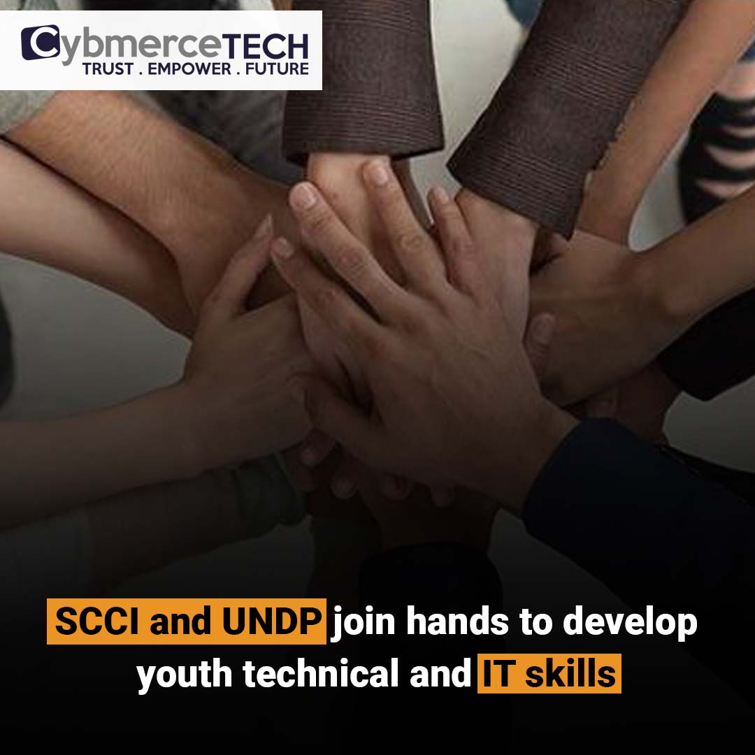Cybmerce's tweet photo. SCCI and UNDP join hands to develop youth technical and IT skills.

#SCCI #UNDP #YouthDevelopment #TechnicalSkills #ITSkills #Partnership #SkillDevelopment #YouthEmpowerment #UNDPInitiative #Collaboration #CapacityBuilding #FutureWorkforce #Cymbercetech https://t.co/gaNidZBzc3