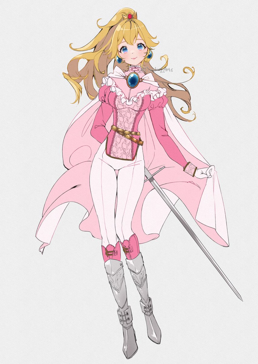 ピーチ姫 「If you see this, post a knight! 」|Nachoz 🌸 Anime Bostonのイラスト