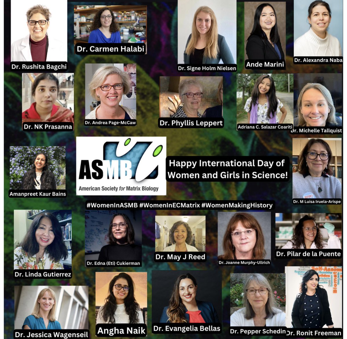 ‼️🎉Are you a #WomenInASMB or someone who promotes #WomenInSTEM? Then consider submitting to our ASMB highlight survey for #Internationalwomenandgirlsinscienceday (found in our e-blast)! We would love to highlight the amazing women! See our collage from last year!