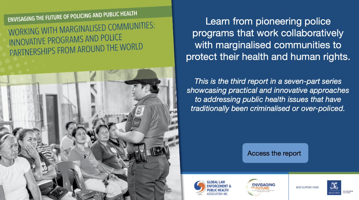 Structural discrimination leads to marginalisation. Discover new examples of collaboration between police and communities which advance #SocialJustice and #HealthEquity Access the report: bit.ly/3U2E4Hm