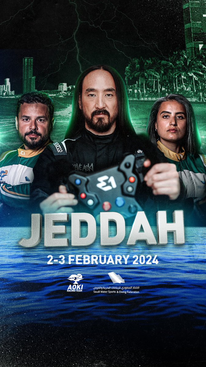Years in the making. Today, we hit the water in Jeddah. 🇸🇦 #E1Series #E1JeddahGP #SteveAoki