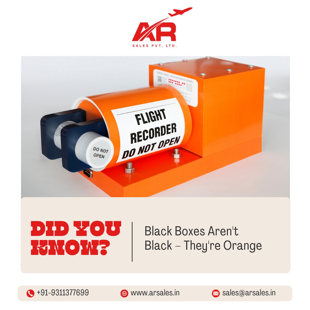 arsales_in's tweet image. The Flight Data Recorder, commonly known as the black box, is coated in a vibrant orange color. This heat-resistant paint, with its highlighter-orange hue, is applied to the exterior of the boxes to enhance their visibility in case of an accident.
#ARSales #BlackBox #OrangePaint
