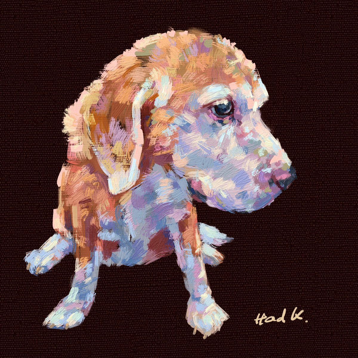 For my dog's 14th birthday  #1

#Digitalpainting #beagle #rebelle7 #digitalart #beaglelover #doglovers