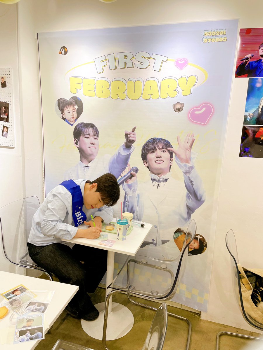 《 𝐅𝐢𝐫𝐬𝐭 𝐅𝐞𝐛𝐫𝐮𝐚𝐫𝐲 》

성현님께서 퍼스트페브러리에 방문해주셨어요 🐧💛

🫧 카페 투스프링
🫧 2024. 02. 01 - 02. 02
🫧 12 pm - 21 pm

#코알라와펭귄의생월파티
#서영택김성현_생월축하해
#퍼스트_페브러리_우리라는_기적