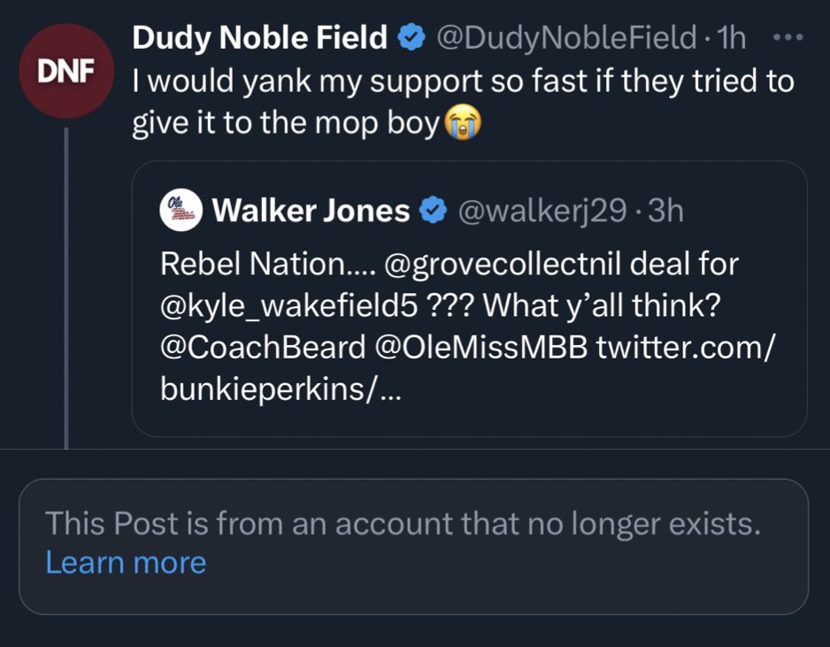 RedCupOleMiss's tweet photo. Kyle Wakefield just mopped Dudy Noble off the app https://t.co/eX0JnREQKA