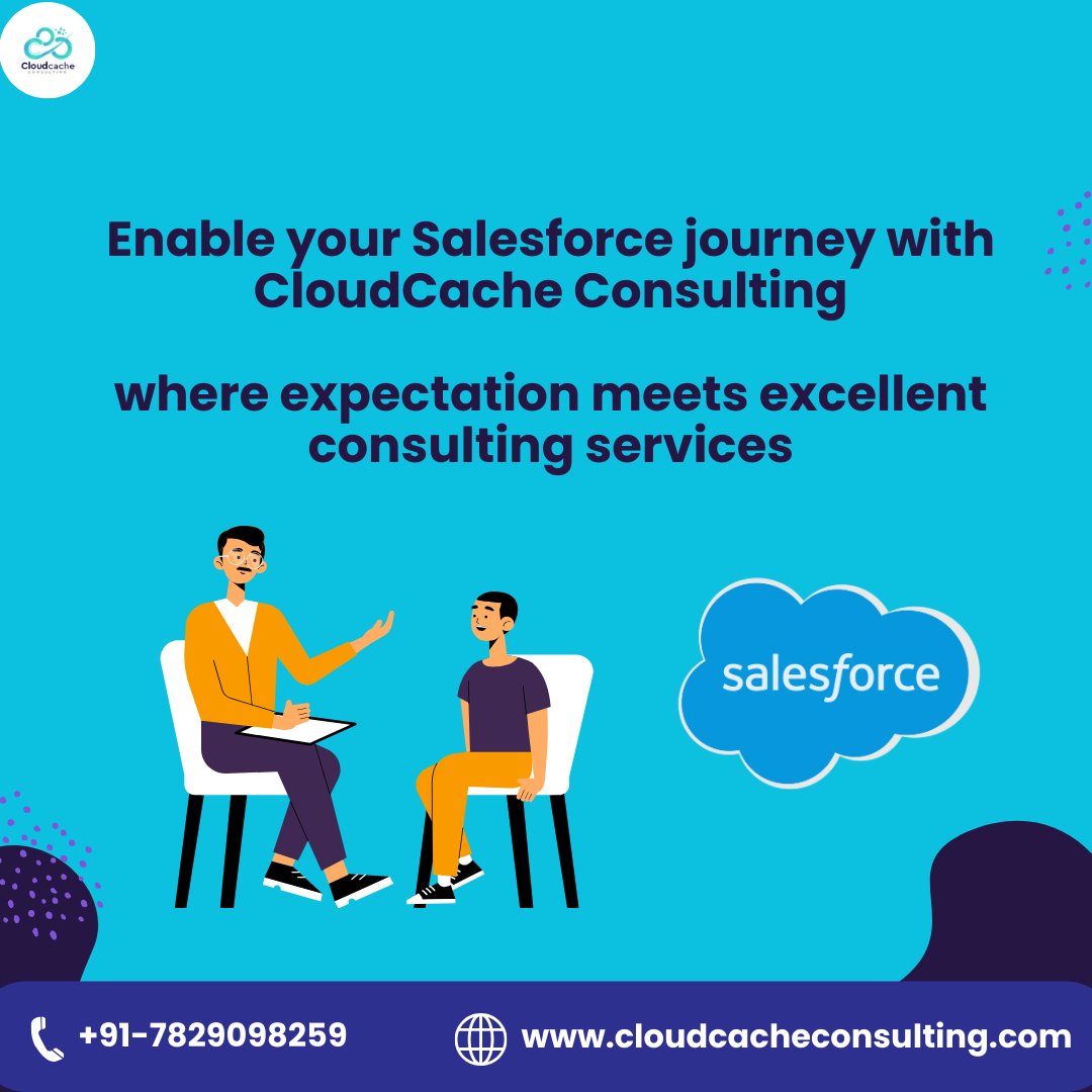 Grow your business to new heights with our proven #Salesforce Consulting Services, Tailored solutions, over a decade of expertise, and a commitment to your success. Let's innovate faster and smarter together.

Visit Us: bit.ly/3BnSDLf

#salesforceconsulting #CloudCache