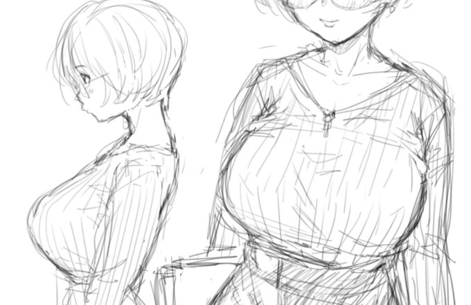 プロット通ったのでネームやるよ
セーターおっぱいをブルンブルン揺らしたい☺️ 