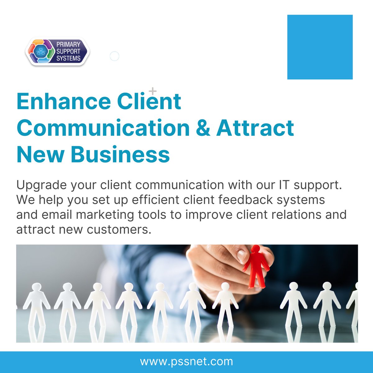 PSSADM's tweet image. Enhance Client Communication &amp;amp; Attract New Business

Upgrade your client communication with our IT support. We help you set up efficient client feedback systems.

#clientcommunication #ITsupport  #emailmarketing #PSSNet 

💥Website: pssnet.com