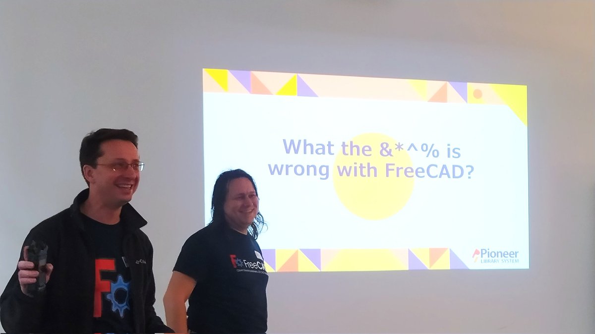 concreted0g's tweet photo. Next up #FreeCADDay its the complaints session! Thanks to Clement for facilitating this session. @FreeCADNews https://t.co/EyZRJCfDtB