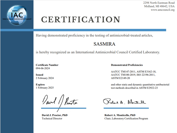 sasmira1950's tweet photo. Achieving Global Standards: SASMIRA's Microbiology Laboratory Now International Antimicrobial Council (IAC), USA Certified! @TexMinIndia https://t.co/mGy6fkA9k6